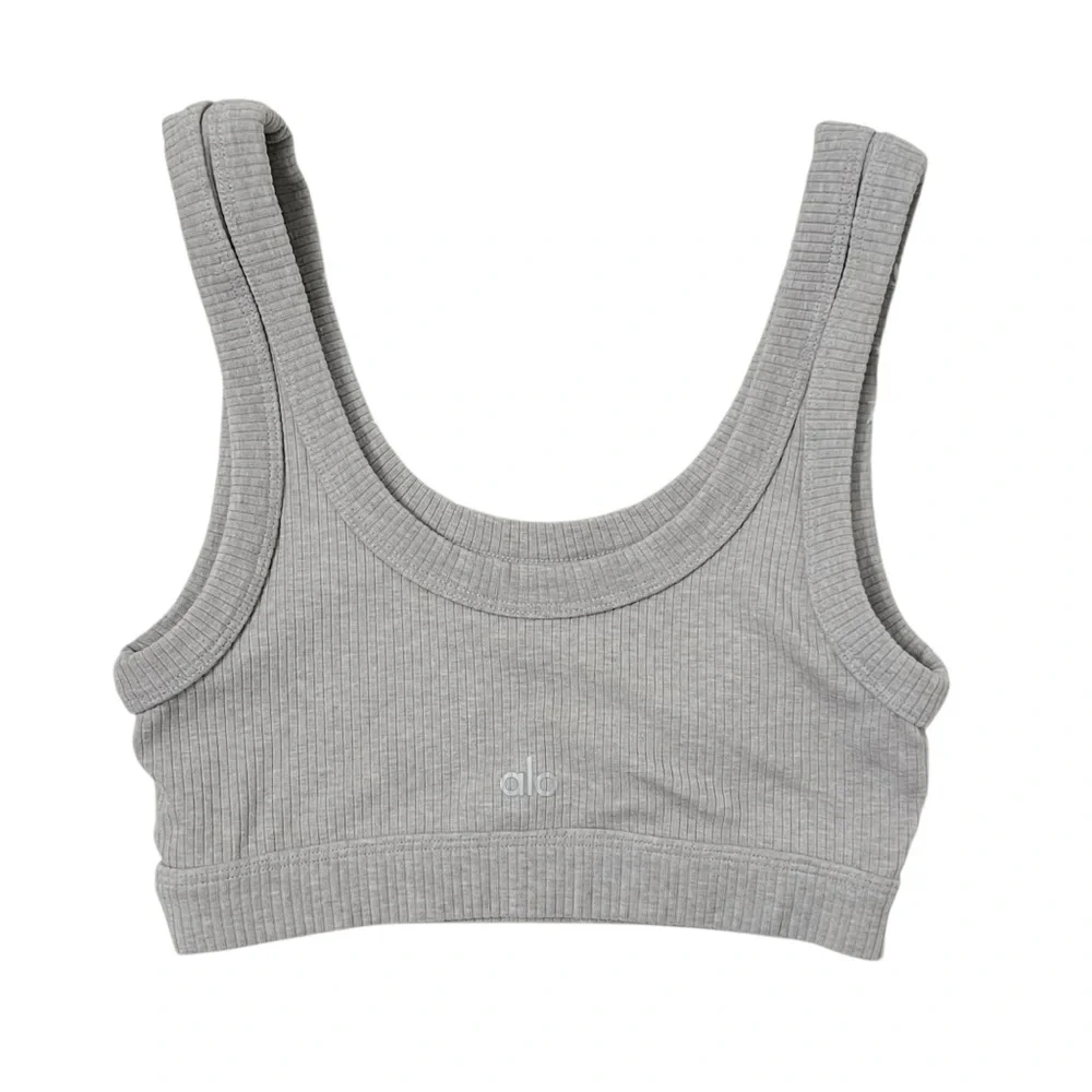 Alo Yoga Wellness Bra‎  Dove Grey Size X Small